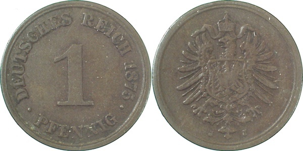 00175J~3.0 1 Pfennig  1875J ss J 001  