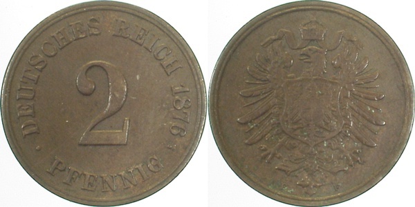 00276F~3.0 2 Pfennig  1876F ss J 002  