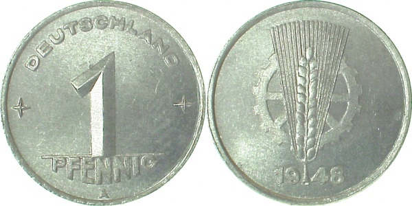 150148A~1.2 1 Pfennig  DDR 1948A bfr. J1501  