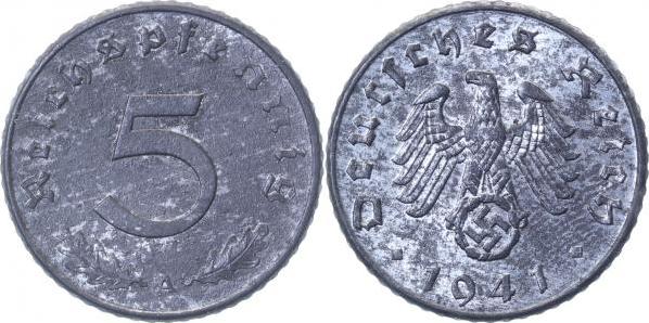 37041A~1.2 5 Pfennig  1941A f.stgl J 370  