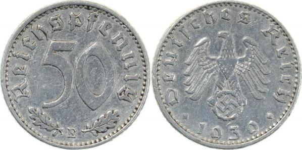 37239E~3.0 50 Pfennig  1939E ss J 372  