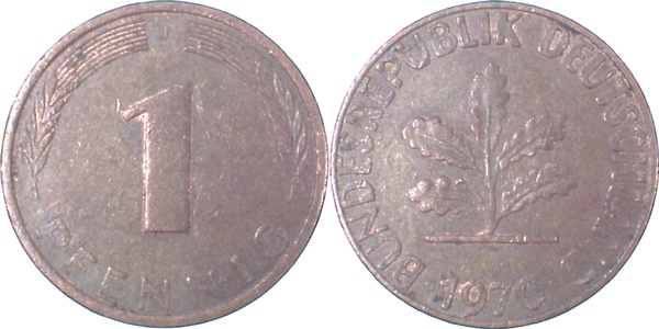 EPA-A30 1 Pfennig  1970J ss/vz NGB 32.2  