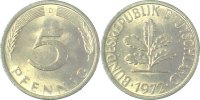  5 Pf   EPA-C45 5 Pfennig  1972D vz/st NGB-33.2 5,00 EUR Differenzbesteuert nach §25a UstG zzgl. Versand