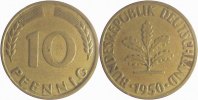     U38350-2.6 10 Pfennig  1950 o.Mzz. ss/vz J 383 10,00 EUR Differenzbesteuert nach §25a UstG zzgl. Versand