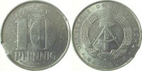     F151089A2.0 10 Pfennig  DDR 1989A vz Zainende J1510 18,00 EUR Differenzbesteuert nach §25a UstG zzgl. Versand