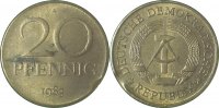 d  F1511b83A2.0 20Pfennig  DDR 1983A kl.Zainende vz J1511b