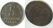 d 0 5 Pf U29716F3.0 5 Pfennig  1916F glatter Rand ss J 297