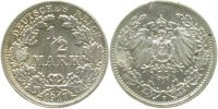 d 0 0.5 RM LP01617F1.0 1/2 Reichsmark 1917F Licht.Präg. stgl J 016
