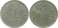 d  S29922-2.2 10 Pfennig  1922 ca. S315 f. vz!!! J 299