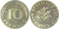     37849J~0.0 10 Pfennig  1949J BDL PP.....250 Exemplare  J 378 245,00 EUR Differenzbesteuert nach §25a UstG zzgl. Versand