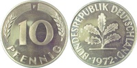     38372F~0.0 10 Pfennig  1972F PP 8100 Exemplare  J 383 7,50 EUR Differenzbesteuert nach §25a UstG zzgl. Versand