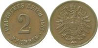  2.5 2 Pf   00275B~2.5 2 Pfennig  1875B ss/vz J 002 9,00 EUR Differenzbesteuert nach §25a UstG zzgl. Versand