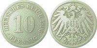     01396F~3.5 10 Pfennig  1896F s/ss J 013 3,00 EUR Differenzbesteuert nach §25a UstG zzgl. Versand