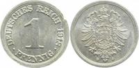  1 Pf   30018D~1.5b 1 Pfennig  1918D vz/st - zwei Kerben!! J 300 25,00 EUR Differenzbesteuert nach §25a UstG zzgl. Versand