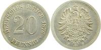     00576F~2.2 20Pfennig  1876F vz- J 005 16,00 EUR Differenzbesteuert nach §25a UstG zzgl. Versand