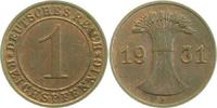  2.0 1 Pf   31331F~2.0 1 Pfennig  1931F vz J 313 3,00 EUR Differenzbesteuert nach §25a UstG zzgl. Versand