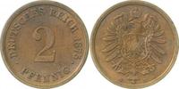  2 Pf   00275D~1.5b 2 Pfennig  1875D f.prfr Adlerschild Prägeschwäche J ... 45,00 EUR Differenzbesteuert nach §25a UstG zzgl. Versand