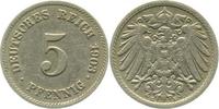  2.5 5 Pf   012n03E~2.5 5 Pfennig  1903E ss/vz J 012 7,00 EUR Differenzbesteuert nach §25a UstG zzgl. Versand