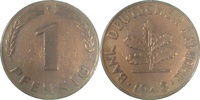  2.5 1 Pf   37648J~2.5 1 Pfennig  1948J ss/vz J 376 4,00 EUR Differenzbesteuert nach §25a UstG zzgl. Versand