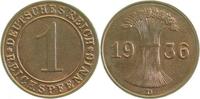 d 1.2 1 Pf 31336D~1.2 1 Pfennig  1936D prfr J 313