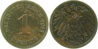 d 2.5 1 Pf 01095G~2.5 1 Pfennig  1895G ss/vz J 010