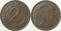  2 Pf   30723G~2.5a 2 Pfennig  1923G St.Riss d.Mzz ss/vz J 307 6,00 EUR Differenzbesteuert nach §25a UstG zzgl. Versand