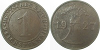  2.5 1 Pf   31327D~2.5 1 Pfennig  1927D ss/vz J 313 4,10 EUR Differenzbesteuert nach §25a UstG zzgl. Versand