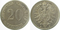     00576E~2.0 20Pfennig  1876E vz J 005 22,00 EUR Differenzbesteuert nach §25a UstG zzgl. Versand