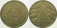     31730D~3.0 10 Pfennig  1930D ss J 317 6,00 EUR Differenzbesteuert nach §25a UstG zzgl. Versand