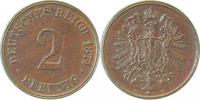  1.8 2 Pf   00274H~1.8 2 Pfennig  1874H vz/prfr !! J 002 115,00 EUR Differenzbesteuert nach §25a UstG zzgl. Versand