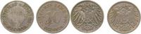 d  013n00G~3.5b 10 Pfennig  1900G s/ss 2 verschiedene Mzz. !!! J 013