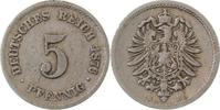  3.5 5 Pf   00376H~3.5 5 Pfennig  1876H s/ss J 003 9,50 EUR Differenzbesteuert nach §25a UstG zzgl. Versand