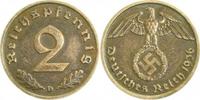 2.5 2 Pf   36236D~2.5 2 Pfennig  1936D ss/vz J 362 9,00 EUR Differenzbesteuert nach §25a UstG zzgl. Versand