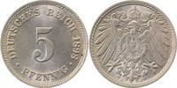  5 Pf   01298J~1.1b 5 Pfennig  1898J prfr/st mehrere kleinere St.Risse, ... 110,00 EUR Differenzbesteuert nach §25a UstG zzgl. Versand
