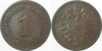  2.5 1 Pf   00175B~2.5 1 Pfennig  1875B ss/vz J 001 12,00 EUR Differenzbesteuert nach §25a UstG zzgl. Versand