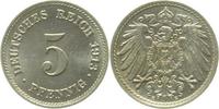 d 5 Pf 012n13E~1.0a 5 Pfennig  1913E stgl. Erstabschlag (EA)! !! J 012