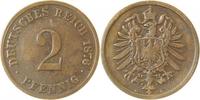 d 3.5 2 Pf 00276G~3.5 2 Pfennig  1876G s/ss J 002