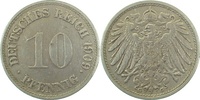 d  013n09G~2.5 10 Pfennig  1909G ss/vz J 013