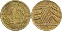     31731D~2.5 10 Pfennig  1931D ss/vz J 317 43,50 EUR Differenzbesteuert nach §25a UstG zzgl. Versand