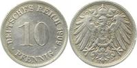 d  013n09D~3.0 10 Pfennig  1909D ss J 013