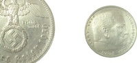  5 RM   36739G~2.2b 5 Reichsmark  Hdb 39G vz- Jsz: doppelt !!! J 367 55,00 EUR Differenzbesteuert nach §25a UstG zzgl. Versand