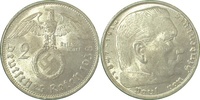 d 1.5 2 RM 36638B~1.5 2 Reichsmark  Hindenburg 1938B vz/st J 366