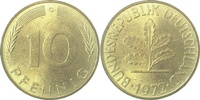 d  38372G~1.2n 10 Pfennig  1972G bfr.durchg.Grannen J 383