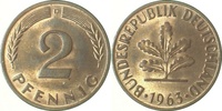 d 1.2 2 Pf 38163D~1.2 2 Pfennig  1963D bfr J 381