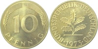     38373G~1.0a 10 Pfennig  1973G st.Erstabschlag (EA)!  J 383 4,00 EUR Differenzbesteuert nach §25a UstG zzgl. Versand