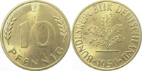     38350F~1.2 10 Pfennig  1950F bfr J 383 6,50 EUR Differenzbesteuert nach §25a UstG zzgl. Versand