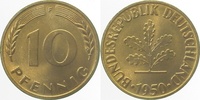     38350F~1.0 10 Pfennig  1950F stgl J 383 7,50 EUR Differenzbesteuert nach §25a UstG zzgl. Versand