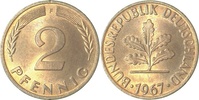  1.1 2 Pf   38167F~1.1 2 Pfennig  1967F bfr/st J 381 3,60 EUR Differenzbesteuert nach §25a UstG zzgl. Versand