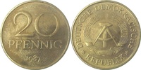     1511b87A~1.0a 20Pfennig  DDR 1987A spgl. J1511b 13,00 EUR Differenzbesteuert nach §25a UstG zzgl. Versand