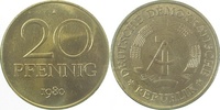     1511b80A~1.0a 20Pfennig  DDR 1980A spgl. J1511b 33,00 EUR Differenzbesteuert nach §25a UstG zzgl. Versand